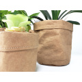 Плантаторная горшка, мытья крафт -бумага Flowerpot Creative Desktop Flower Pots многоразовый мультифункциональный мешок для хранения 3 размеров